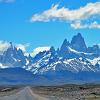 Driving toward Mount Fitzroy